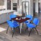 Regency Kahlo Square Table & Chair Sets, 48 W, 48 L, 29 H, Wood, Metal, Plastic Top, Mahogany TPL4848MHCM47BE - alternate 1